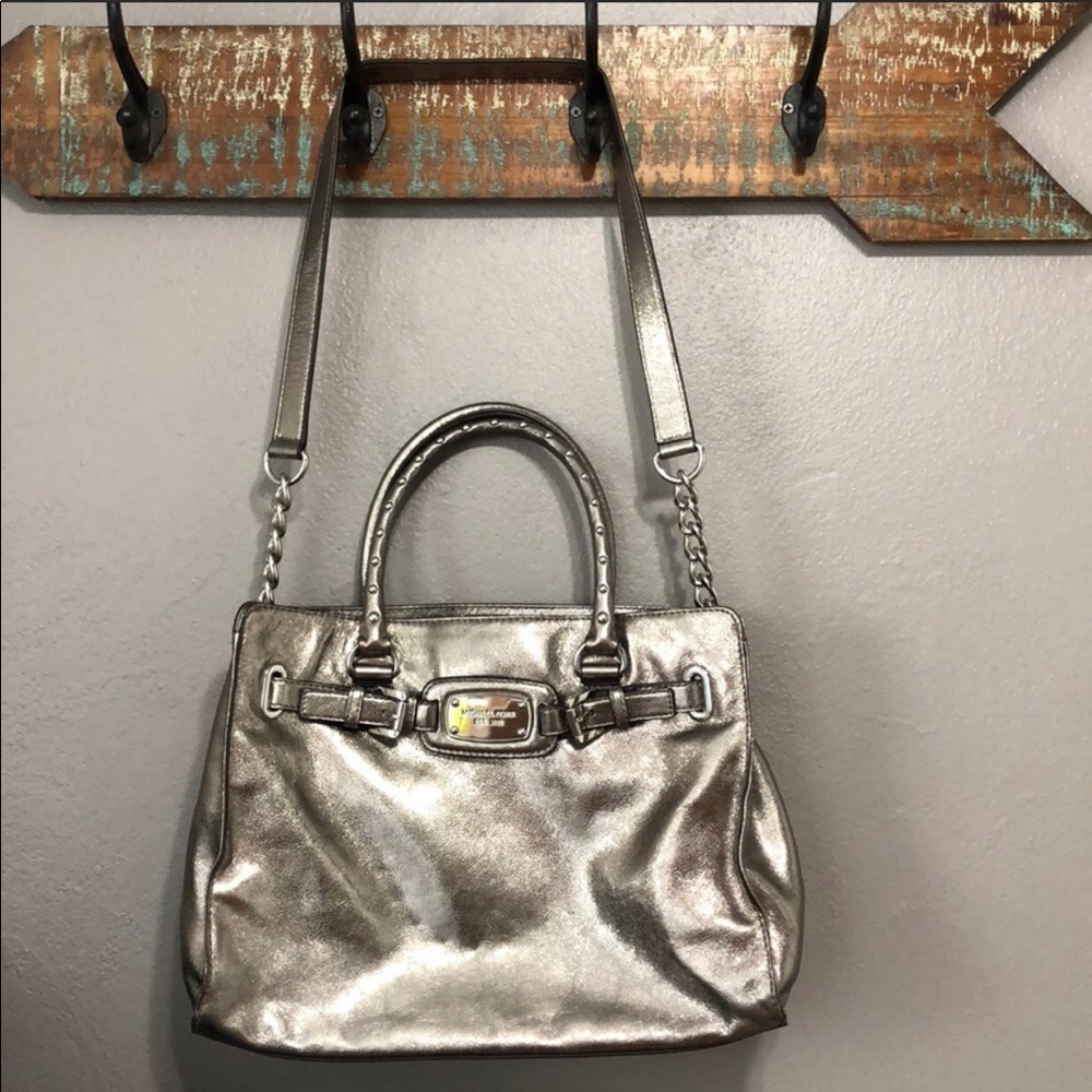 Michael Kors Tote Silver Bag